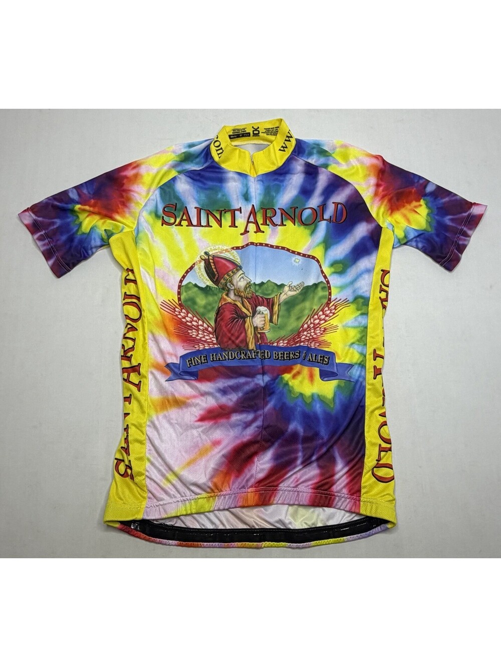 Men's Saint Arnold Brewery Cycling Medium Bike Jersey P127